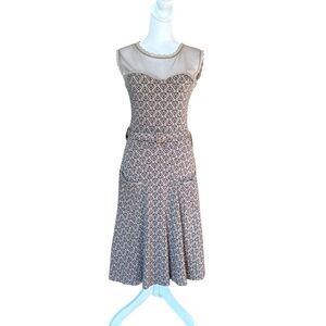 Effie's Heart ModCloth Blogging Molly Dress Hearts Pima Cotton Womens Size Small